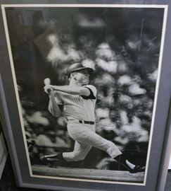 Large Mickey Mantle Autographed Photo, Limited Edition.