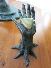 "Loving Hand" Original Bronze by Victor Salmones, Listed Artist (SOLD) 