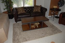 Leather couch 84” long