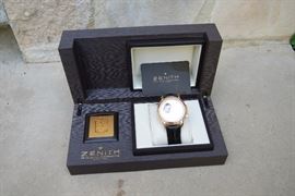 9. ZENITH CHRONOMASTER OPEN XXT 18K MAN’S WATCH -ORIG COST: $19K - ASKING: $10,995