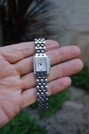 4.	CONCORD STAINLESS STEEL LADIES WATCH WITH DIAMONDS  -  ORIG COST:  $3K  -   ASKING:  $995