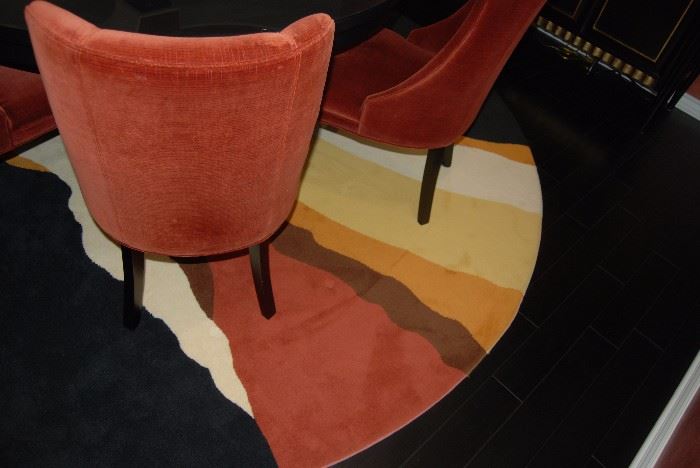 Custom made round carpet by Fabrica – 11’ diameter