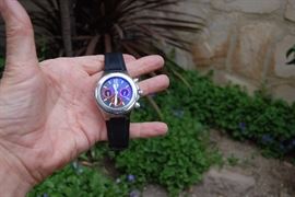 14. GIRARD PERREGAUX LOREATO FERRARI F40 MANS WATCH - ORIG COST: $11K - ASKING: $5500