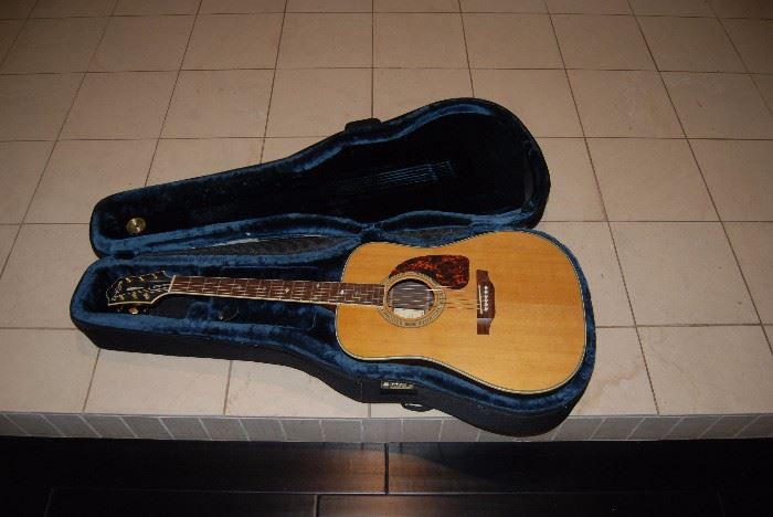 Epiphone acoustic electric guitar & case