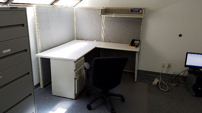 Cubicle with desk (many others to choose from)