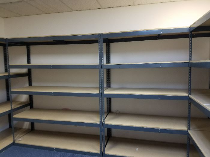 Large industrial shelves (we have 4 of these available)