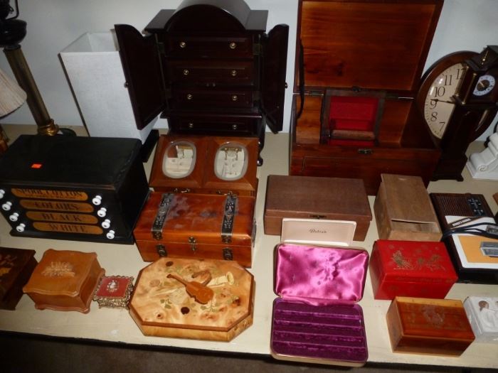 Jewelry Boxes and Music Boxes