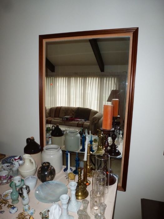 Large framed wall mirrors