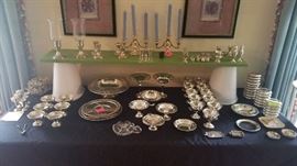 All of the pieces on this table are sterling. 