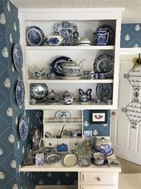 Blue & White:   Blue Danube, Spode Blue Italian, Johnson Brothers coaching scenes, Pirates House, Delft Blue, Spode Blue Room Collection, Blue Willow,  Mikasa, Japan and many others. 