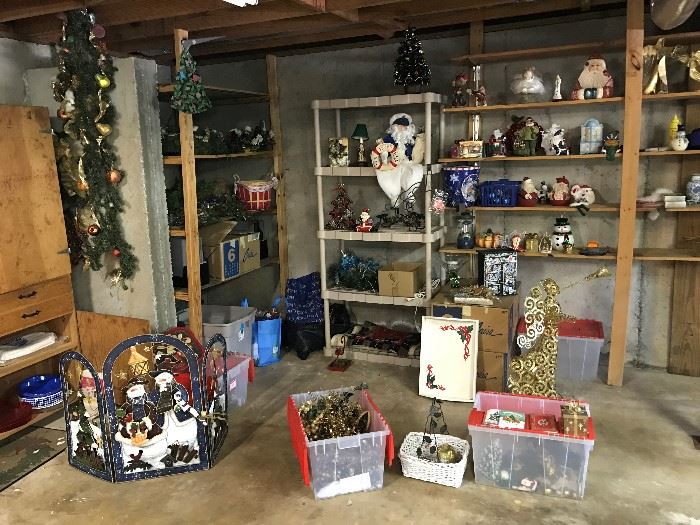 More Holiday and Christmas Items in the Basement