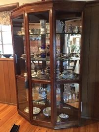 Curio with Glass Shelves