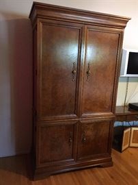 Burl Wood Mahogany Cabinet, Thomsvlle
