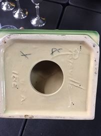 Roseville pottery bookends