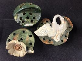 Vintage flower frogs