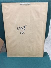 M. Bertrand signed and numbered watercolor