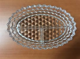 Fostoria 3 part relish dish