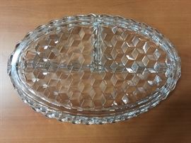 Fostoria 3 part relish dish