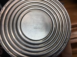 1930's Crown sterling candle holders