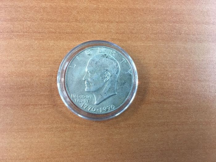 Bicentennial Ike 40% Silver Dollar