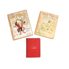 1849 First British Edition Liverpool Printing of "Kavanagh A Tale" by Henry Wadsworth Longfellow and More: A first British edition of Kavanagh by Henry Wadsworth Longfellow, published by John Walker, Liverpool, David Bogue, et al, London, John Johnstone, et al Edinburgh, J. McGlashan, Dublin bound in red cloth boards with gold gilt lettering to the front. Also included is an early printing The Lost Princess of Oz by L. Frank Baum, published by The Reilly & Lee Co., Chicago, circa 1918 and Uncle Remus and the Little Boy by Joel Chandler Harris, published by Small, Maynard & Company, Boston, 1910.