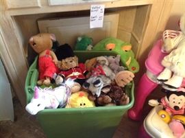 Lots of stuffed animals