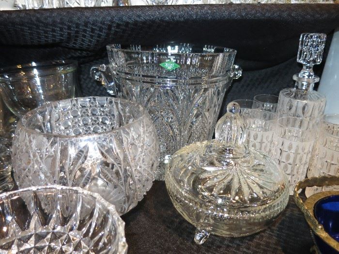 Shannon Crystal Ice Bucket and Other Crystal