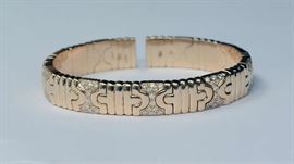 Lot 52: Bulgari bracelet Parentesi collection, 18k, diamond 1ctw