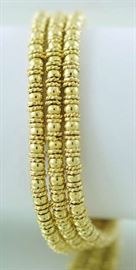 Lot 199: La Lounis bracelet 18/22k, 46.7 grams