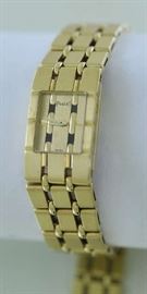 Lot 303: 18k yellow gold ladies wrist watch, Piaget, 47 grams, 6.5"L.