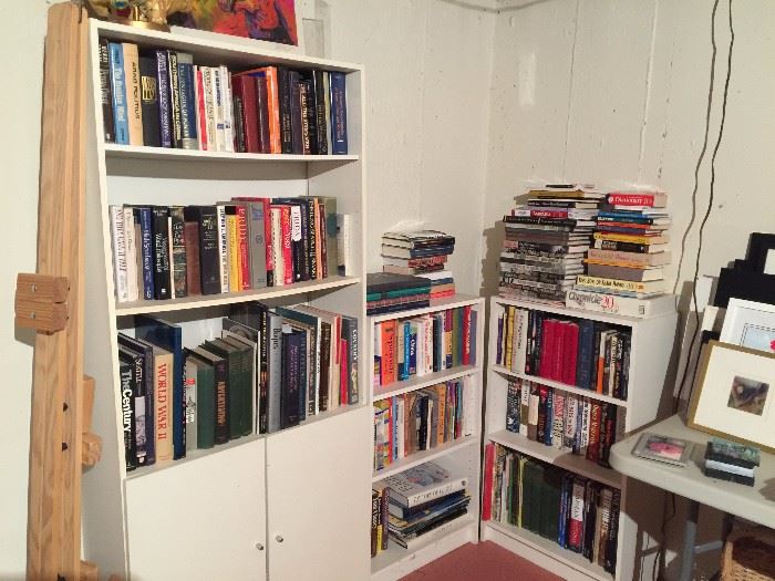 Shelves full of books, yeah!