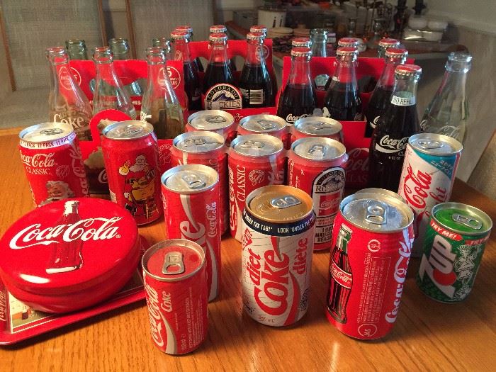 Vintage and foreign Coke items