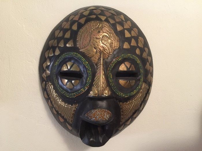 Collection of antique and vintage African tribal masks