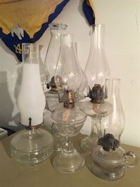 What a great collection of oil lamps - we think this grouping is one of the nicest varieties we have run across (just because they look so great together!)