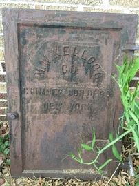 Very cool old iron chimney door, with Kellogg company name on it.  (Bring a couple of your strong friends along for this one!)