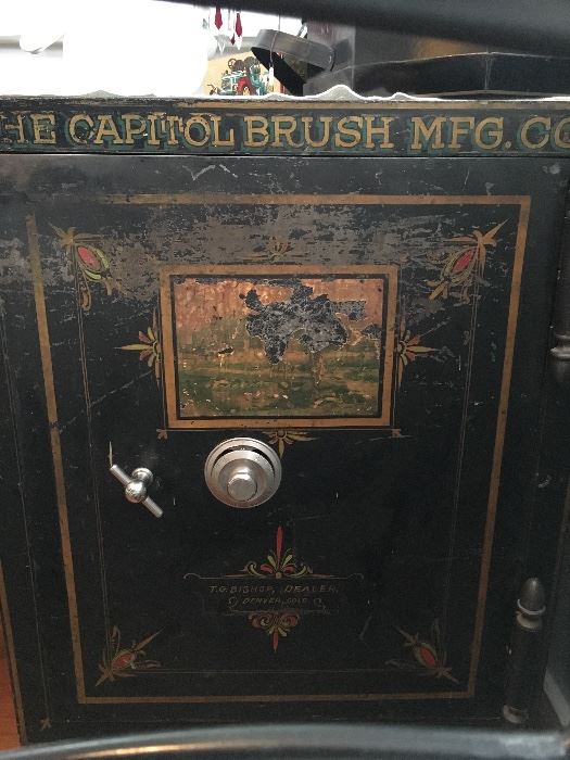 Antique safe - this one is a beauty! ( may need professional movers... as it is quite large and VERY heavy)