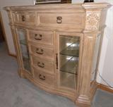 Innovative Revenue Solutions
(#205) 7/18 FURNITURE BY BERNHARDT - DREXEL HERITAGE - JASPER ORIGINAL - IMPRESSIONS BY THOMASVILLE - FRIGIDAIRE FREEZER - ARTWORK - COLLECTABLES - AND MORE - THURSDAY JULY 18TH, 2013 STARTS AT 9:00PM
Item Description
1. Description:: Hooker Furniture presents -A three piece entertainment armoire with plenty of storage space for all your entertainment accessories. The white finish is paired with corners and edges rubbed in order to give a rustic look and feel. This item features one main compartment that contains sliding doors for better space efficiency and five separate compartments with pull out doors. In addition, the top two compartments have glass paneling on the doors to better display your collections.
Condition:: Light use and well cared for with exception to what appears to be a minor water spot and scuff near the base of the television.
Size/weight:: Center Piece- 83x45x25in. Side pieces- 76.5x29x16.5in. HWD
2. Description:: La-Z-Boy presents