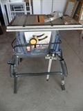Description:: Ryobi presents 10in. 15 amp table saw with stand that is lightweight and easy to use. It features a 15 Amp motor that can generate up to 5,000 RPM for powerful cutting. Model- RTS10
Condition:: Used but powers on and runs smooth.
Size/weight:: 35x26x20in. HWD
Shipping:: NO SHIPPING!!!