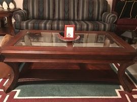 Coffee Table, Rug and Sofa