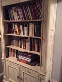Book case with cabinet below