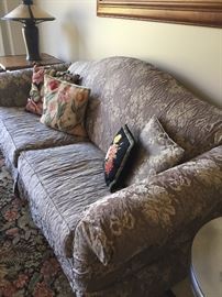 Quatrine - Curved Back couch - Fully Slipcovered - 