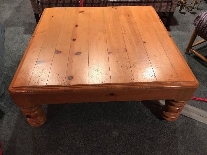 large square coffee table - maple - 48" sqaure