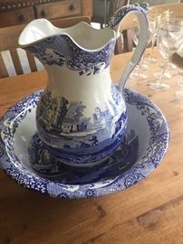 Spode Wash Basin and pitcher