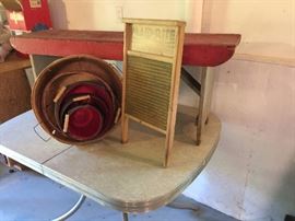 Vintage bench and table