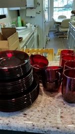 Ruby Red Glass