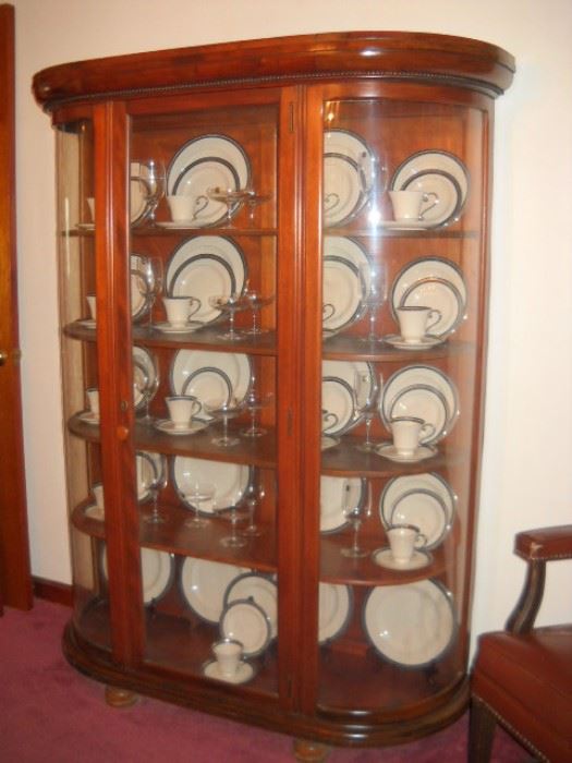 CURVED GLASS CHINA / CURIO CABINET