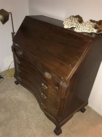 WOODEN SECRETARY DESK