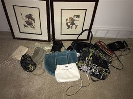 DESIGNER HANDBAGS-COACH, VERA BRADLEY, BRIGHTON