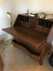 WOODEN SECRETARY DESK