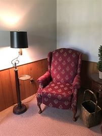 RED WINGBACK CHAIR